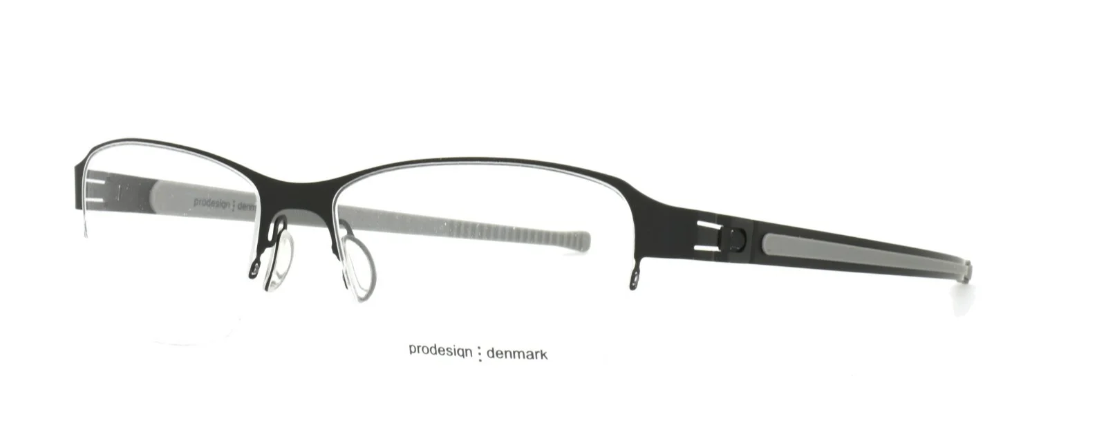 Prodesign Denmark Eyeglasses 6142 6011 54-17-135 JG Screwless Hinge Half Rimless