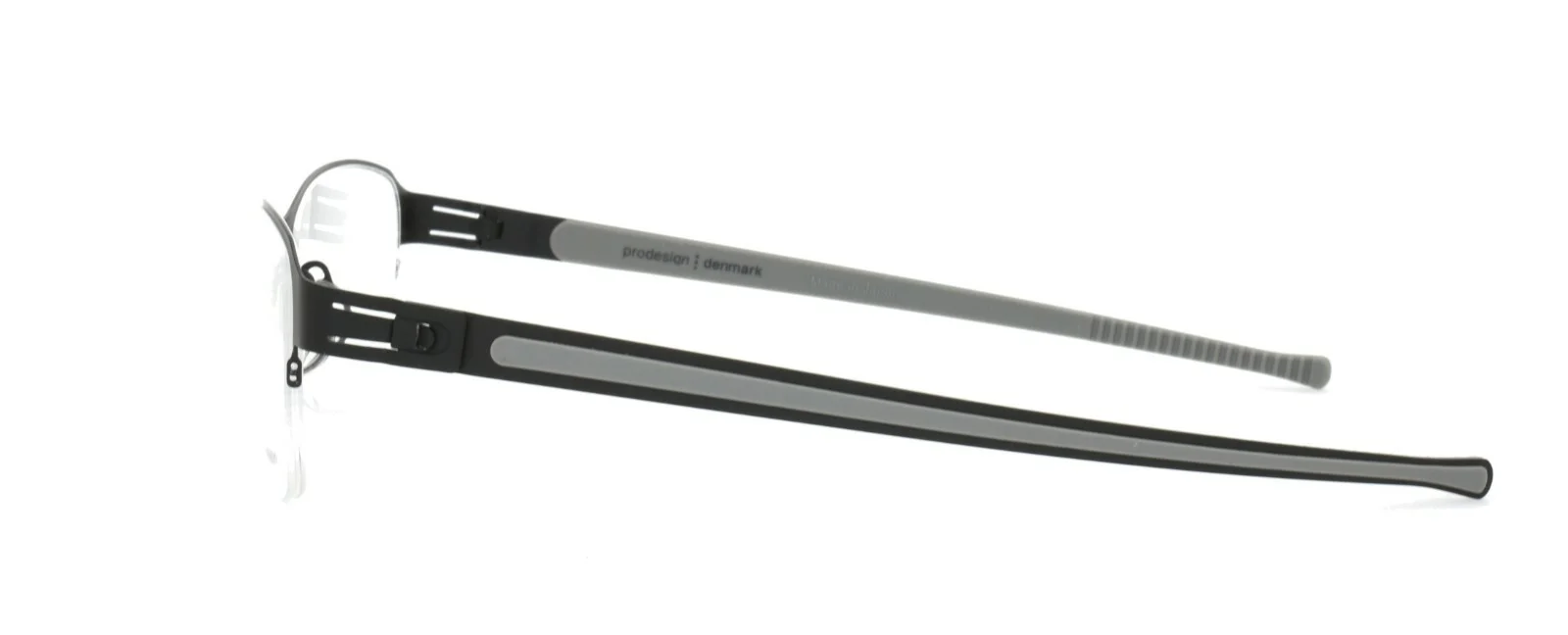 Prodesign Denmark Eyeglasses 6142 6011 54-17-135 JG Screwless Hinge Half Rimless 3