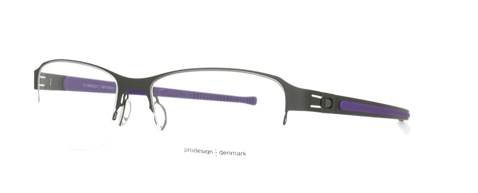 Prodesign Denmark Eyeglasses 6142 6631 54-17-135 JG Screwless Hinge Half Rimless