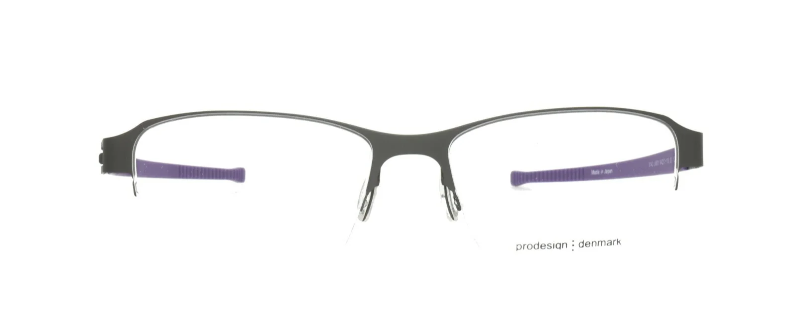 Prodesign Denmark Eyeglasses 6142 6631 54-17-135 JG Screwless Hinge Half Rimless 2