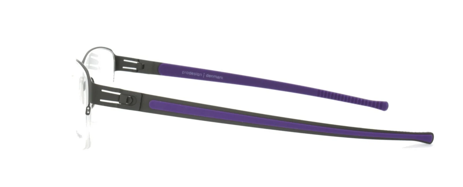 Prodesign Denmark Eyeglasses 6142 6631 54-17-135 JG Screwless Hinge Half Rimless 3