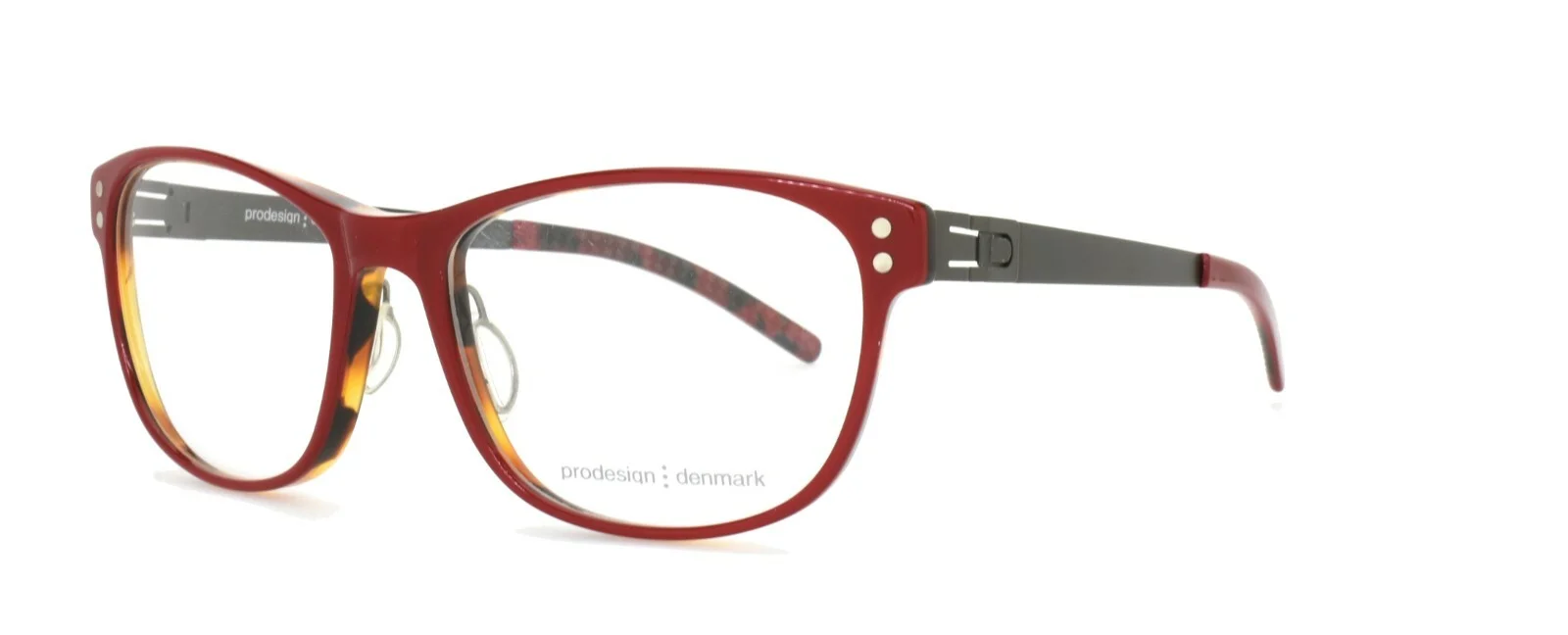 Prodesign Denmark Eyeglasses 6602-1 4022 53-16-130 GG RED Screwless Hinge