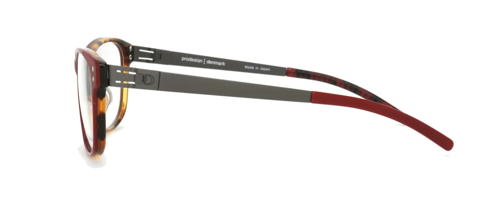 Prodesign Denmark Eyeglasses 6602-1 4022 53-16-130 GG RED Screwless Hinge 3