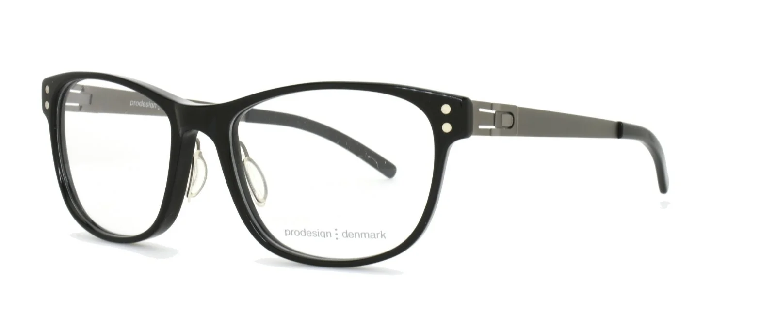 Prodesign Denmark Eyeglasses 6602-1 6032 53-16-130 FG BLACK Screwless Hinge