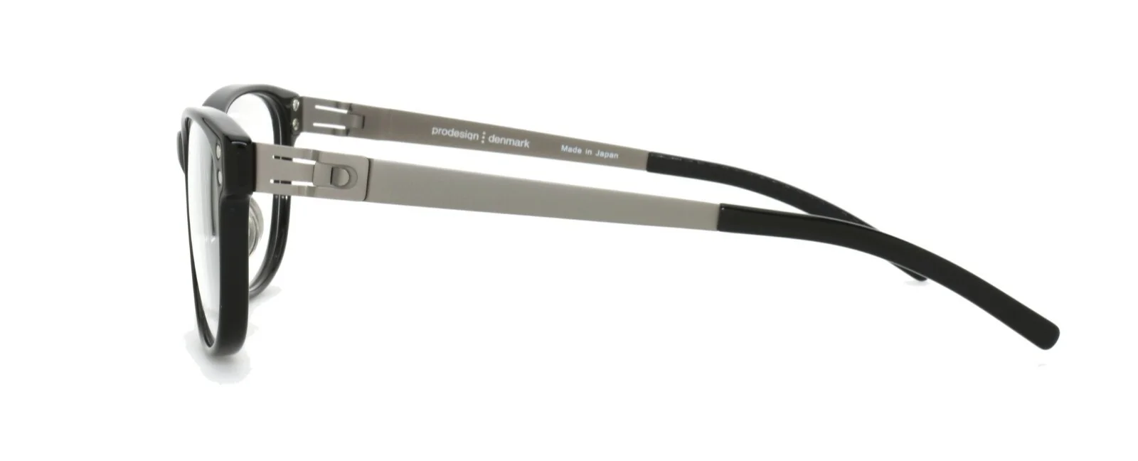 Prodesign Denmark Eyeglasses 6602-1 6032 53-16-130 FG BLACK Screwless Hinge 3