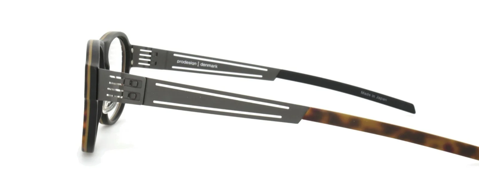 Prodesign Denmark Eyeglasses 6611-1 5531 57-17-140 BH Havana Screwless Hinge 3