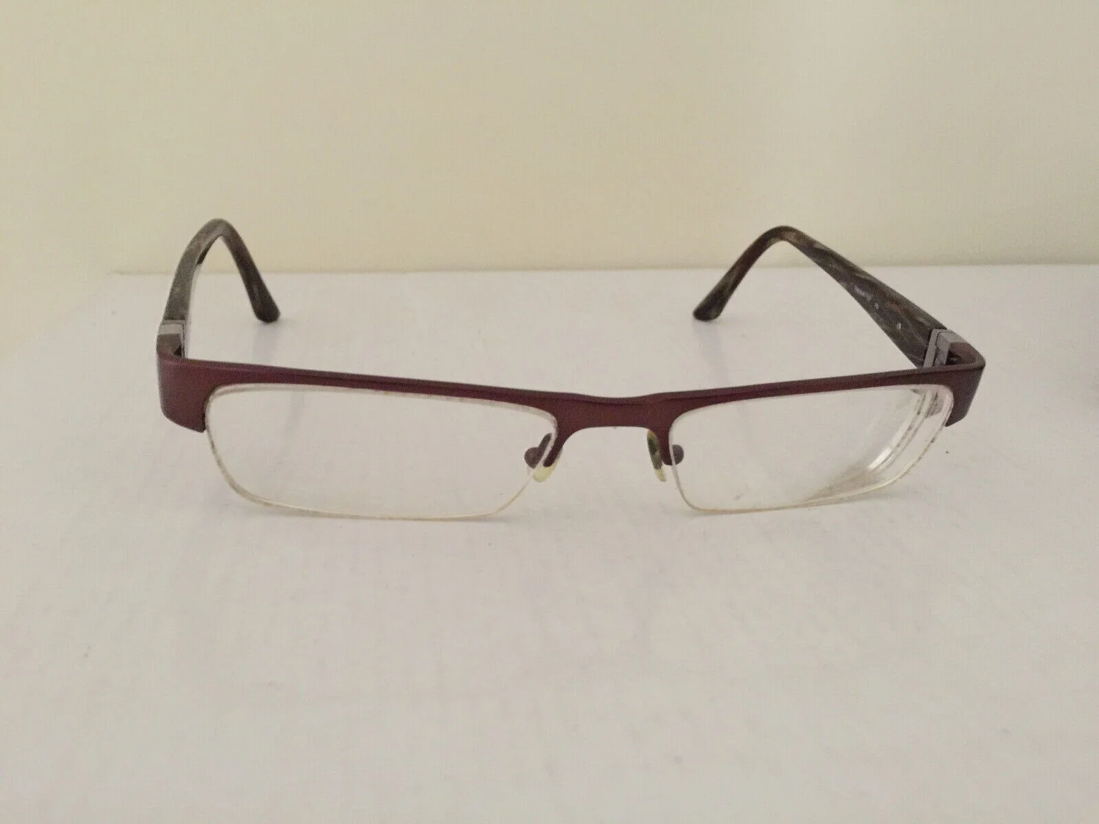 Prodesign Denmark Eyeglasses Pure Titanium brown Half Rim Frames 2