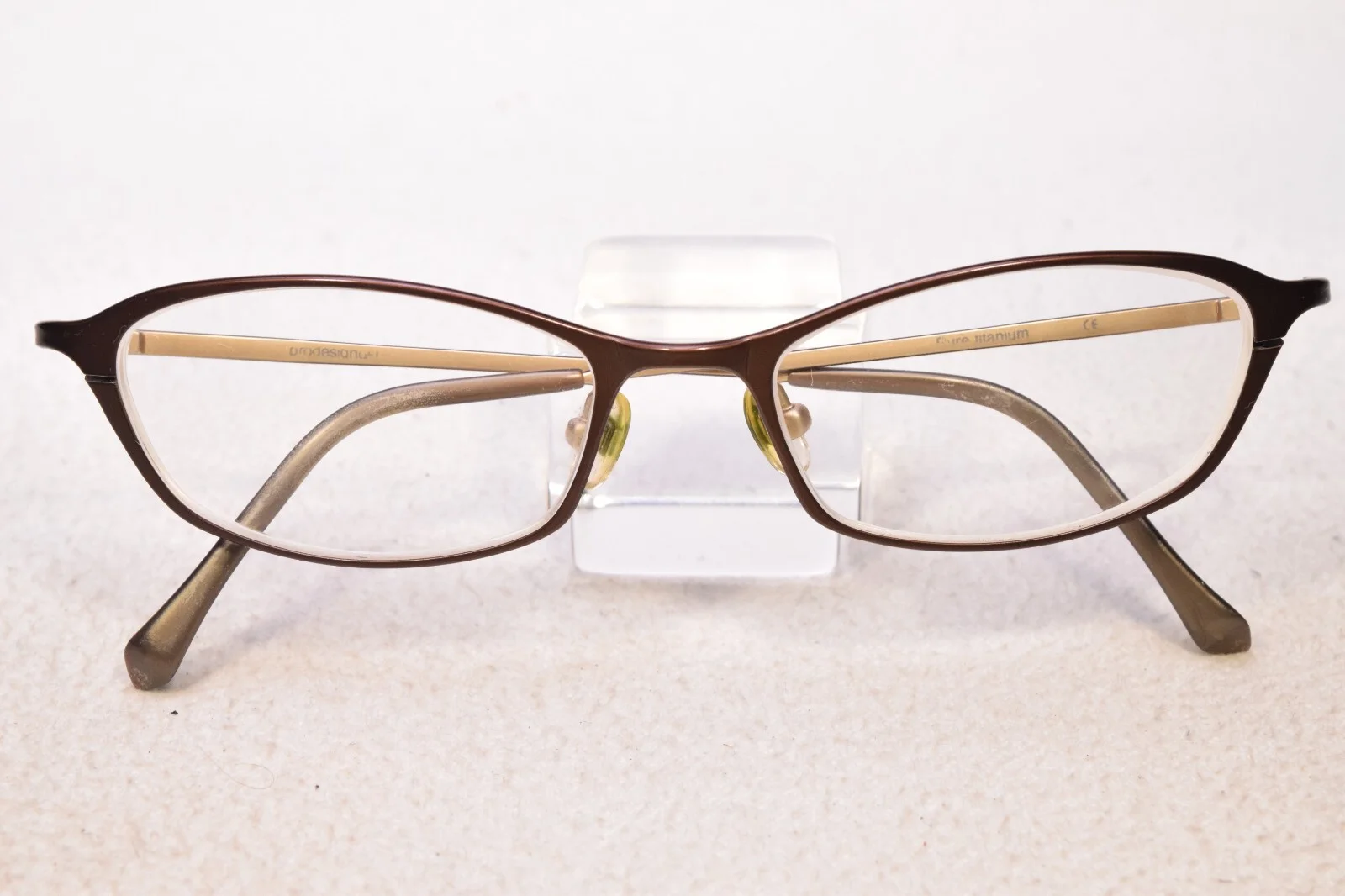PRODESIGN DENMARK PURE TITANIUM EYEGLASS/SUNGLASS FRAMES 50[]17/135 WITH CASE 2