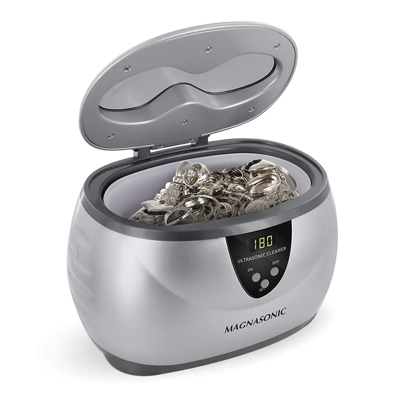 Professional Ultrasonic Jewelry Cleaner with Digital Timer for Eyeglasses, Rings