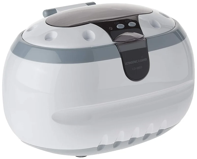 Professional Ultrasonic Jewelry Cleaner Eyeglass Cleaner Cleaning Machine White 2