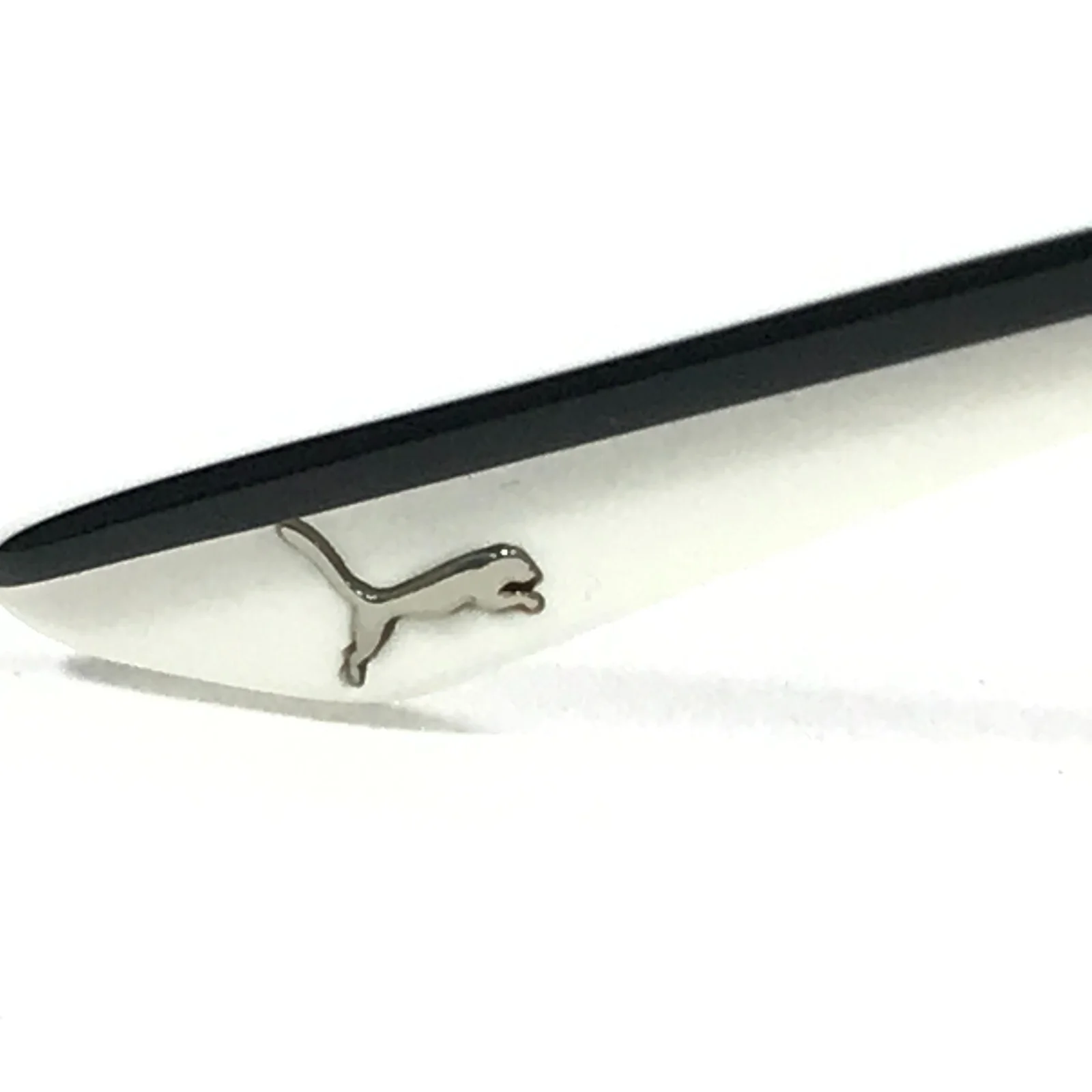 Puma Eyeglasses Frames PU00670 002 Black White Square Full Rim 53-18-140 4