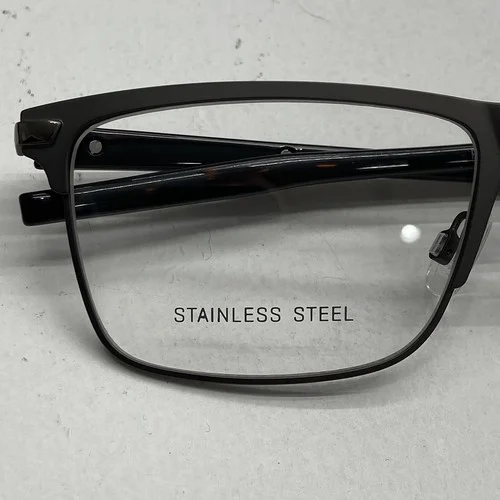 Puma Stainless Steel Eyeglass Frames Clear Lense With Case PU02760 002 2