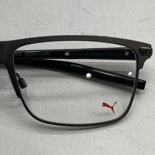 Puma Stainless Steel Eyeglass Frames Clear Lense With Case PU02760 002 3