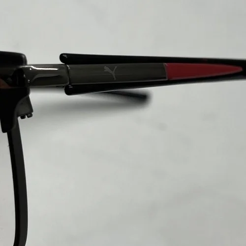 Puma Stainless Steel Eyeglass Frames Clear Lense With Case PU02760 002 4