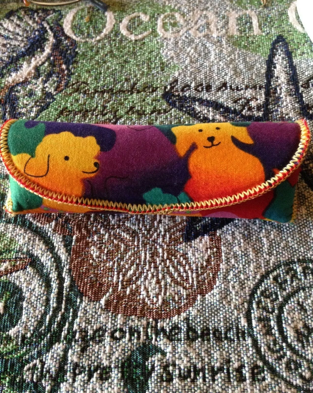 Purple Eyeglasses With Dog Case 2