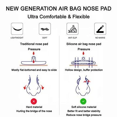 Push-in Eyeglass Nose Pads 6 Pairs 15mm Soft Silicone Air Chamber Push in 2