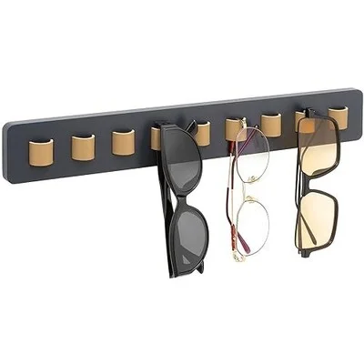 Qiannhee Sunglass Organizer-Bamboo Eyeglass Holder Wall Mounted Glasses