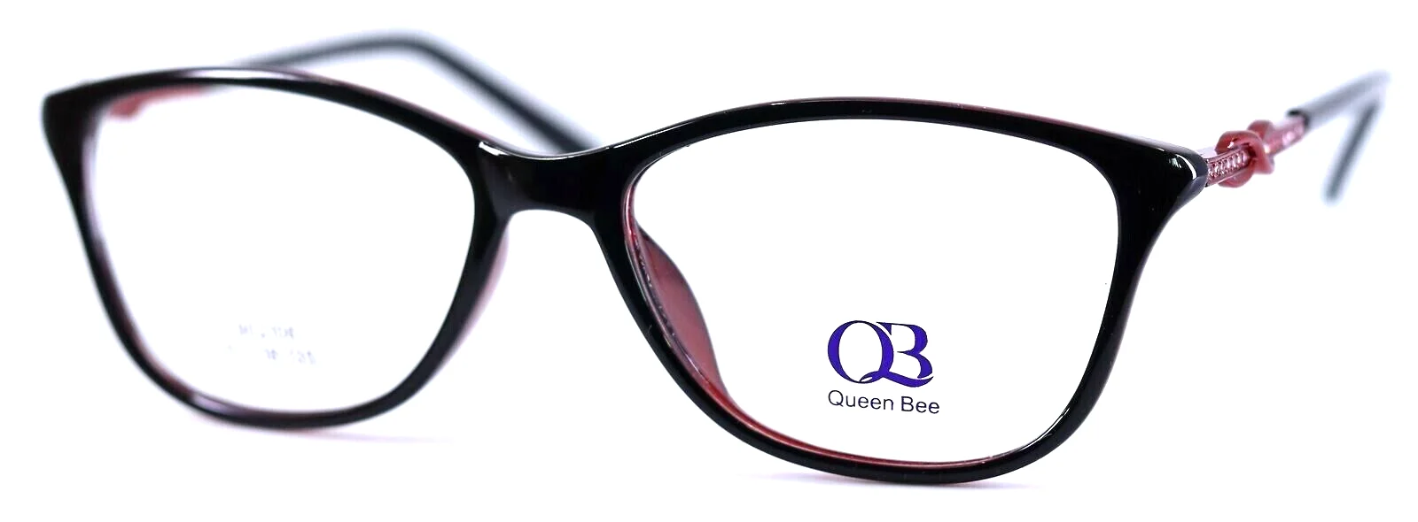 QUEEN BEE 902106 C2 Brown Cat Eye Womens Eyeglasses Frames 51-18-135 France