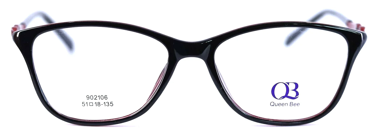 QUEEN BEE 902106 C2 Brown Cat Eye Womens Eyeglasses Frames 51-18-135 France 2