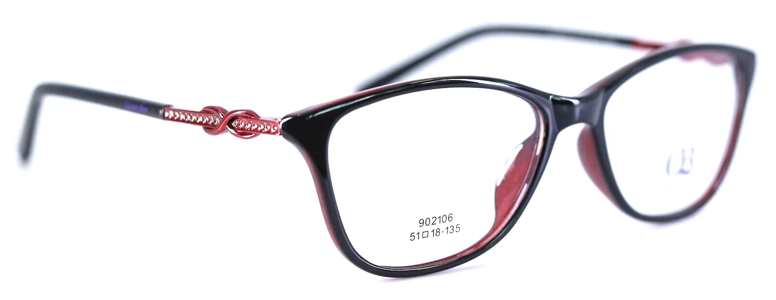 QUEEN BEE 902106 C2 Brown Cat Eye Womens Eyeglasses Frames 51-18-135 France 3