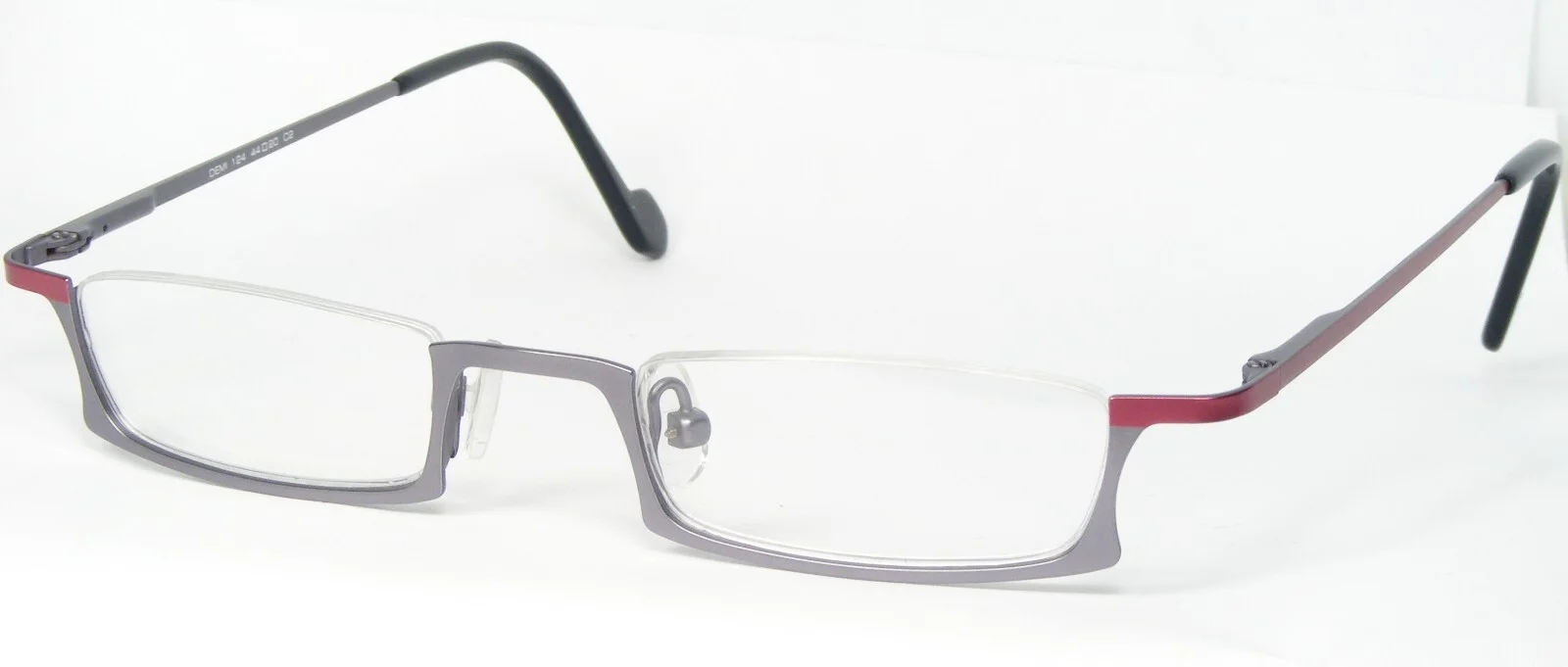 QUICK OPTIC Belgium DEMI 124 C2 SILVER-LILAC / BURGUNDY EYEGLASSES 44-20-138mm