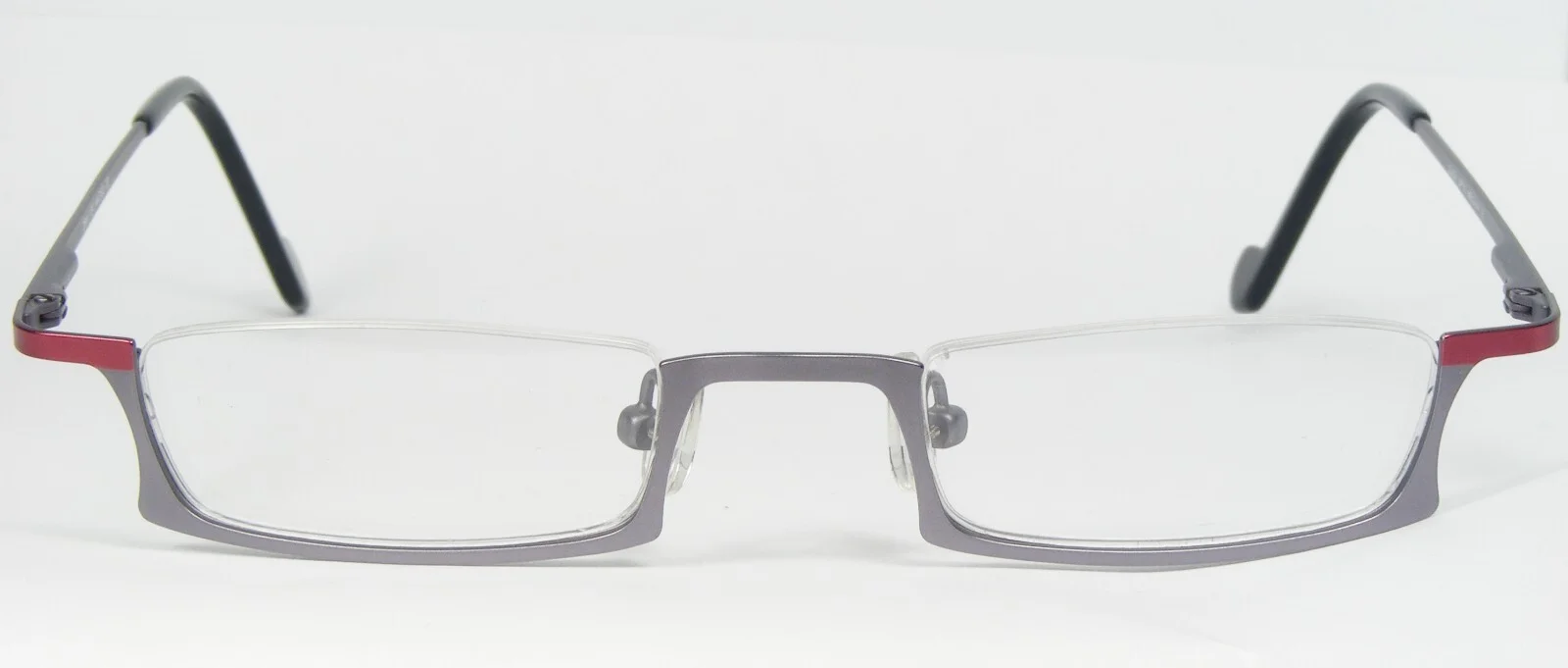 QUICK OPTIC Belgium DEMI 124 C2 SILVER-LILAC / BURGUNDY EYEGLASSES 44-20-138mm 2