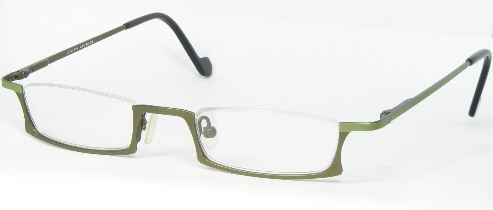 QUICK OPTIC Belgium DEMI 124 C3 OLIVE GREEN EYEGLASSES GLASSES FRAME 44-20-138mm