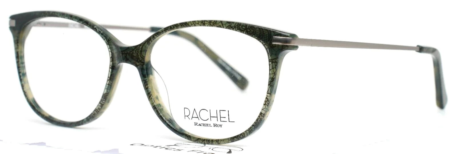 RACHEL ROY Wealth Emerald Womens Oval Full Rim Eyeglasses 51-15-135 B:39