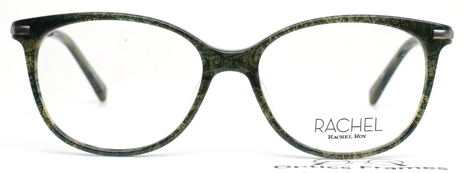 RACHEL ROY Wealth Emerald Womens Oval Full Rim Eyeglasses 51-15-135 B:39 2