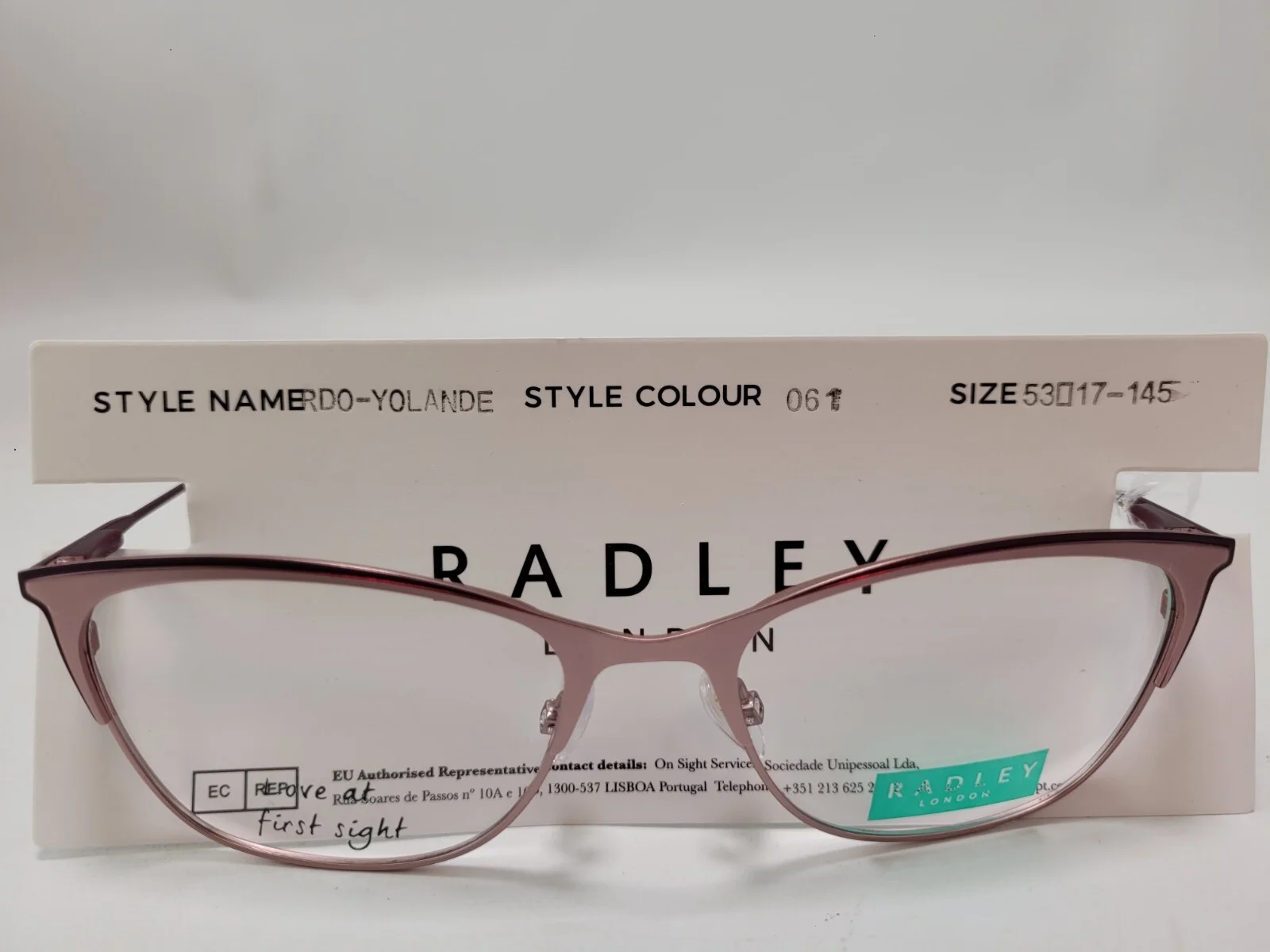 Radley RDO YOLANDE 061 Womens Rose Gold Tortoise Frame Clear Lens Cat Eyeglasses 2
