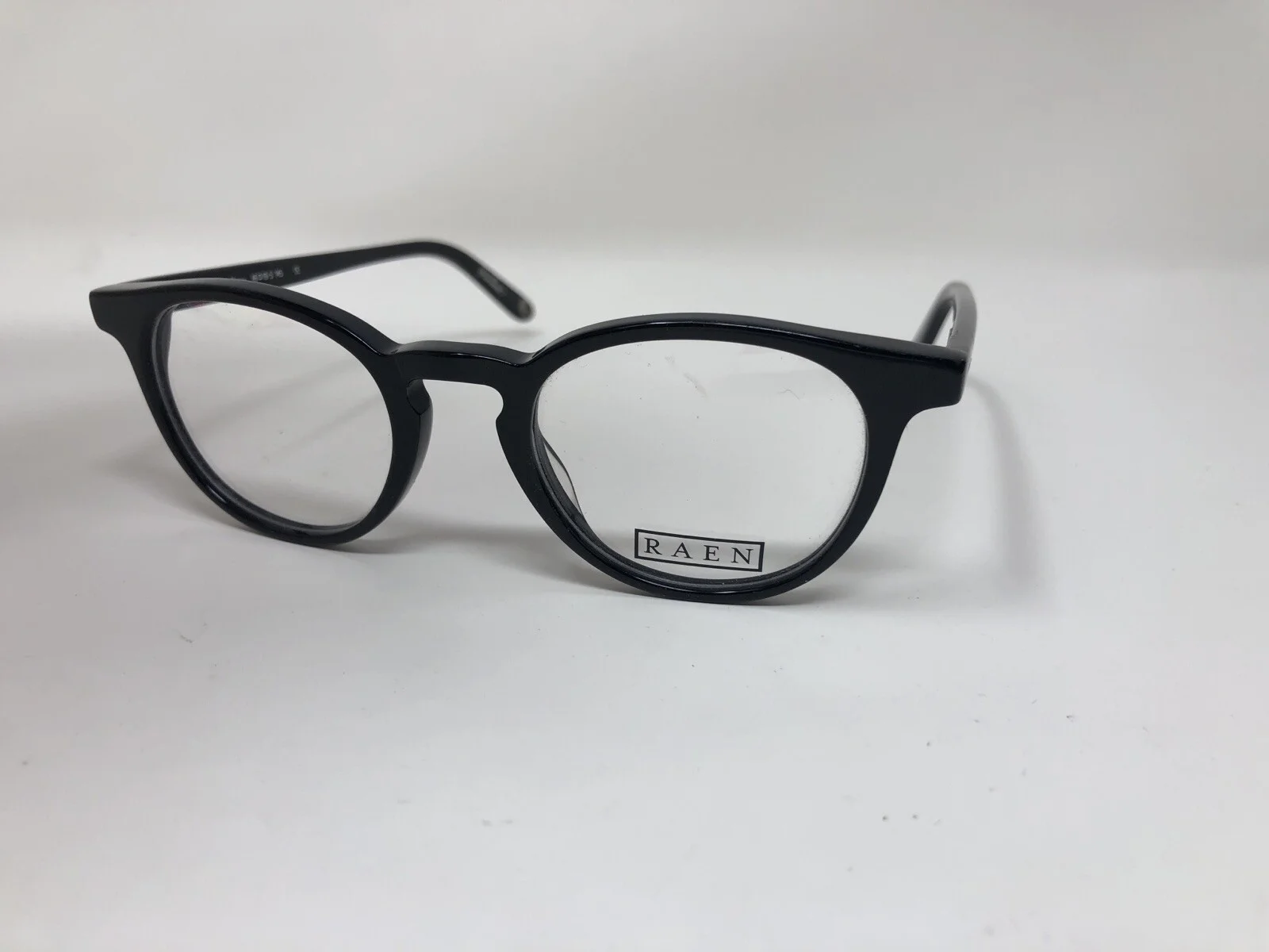 Raen Eyeglasses Frame Handmade LEO CAMNO 46-19-145 Black Round IV07 3