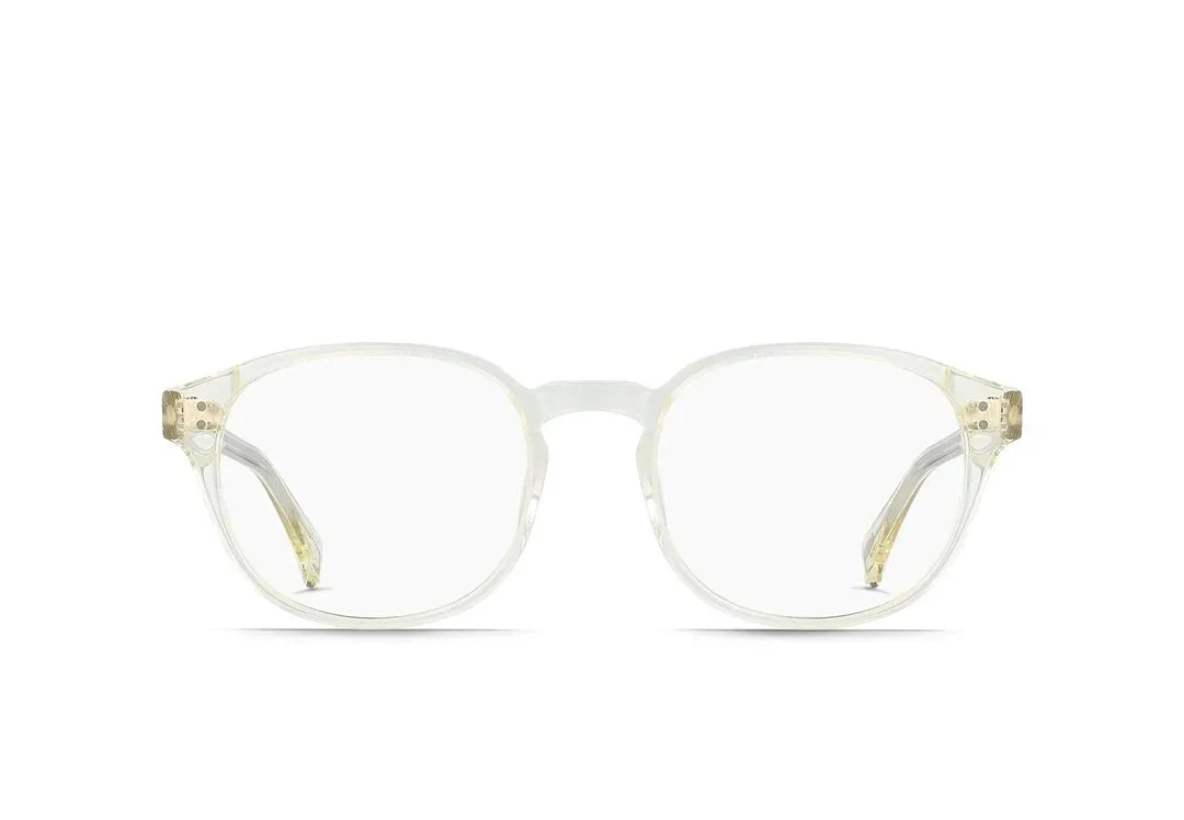 RAEN ODIE Brut Clear Round Full Rim Eyeglasses Frame 52-19-145 PB1