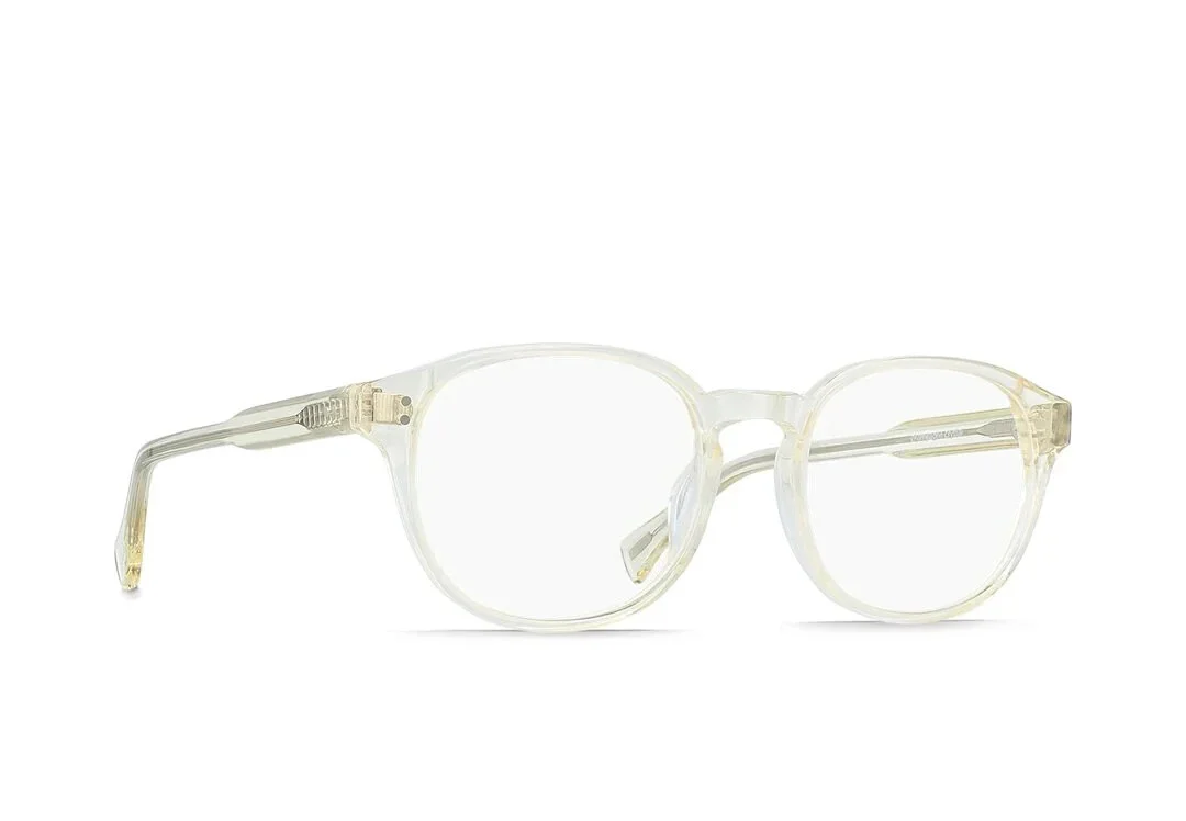 RAEN ODIE Brut Clear Round Full Rim Eyeglasses Frame 52-19-145 PB1 2