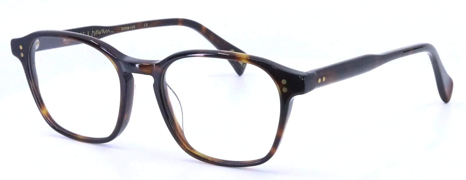 RAEN ROWAN E128 Kola Tortoise Square Full Rim Eyeglasses Frames 50-18-145