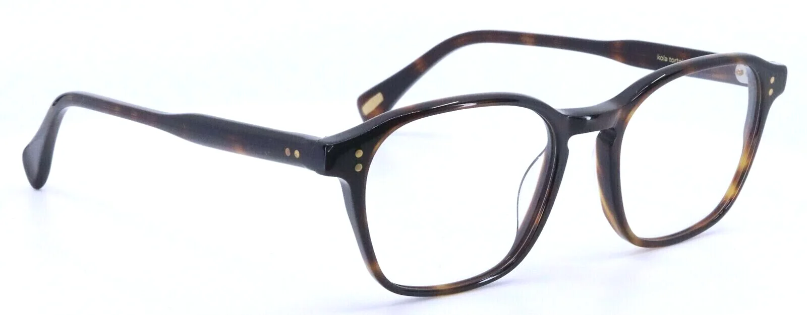 RAEN ROWAN E128 Kola Tortoise Square Full Rim Eyeglasses Frames 50-18-145 3