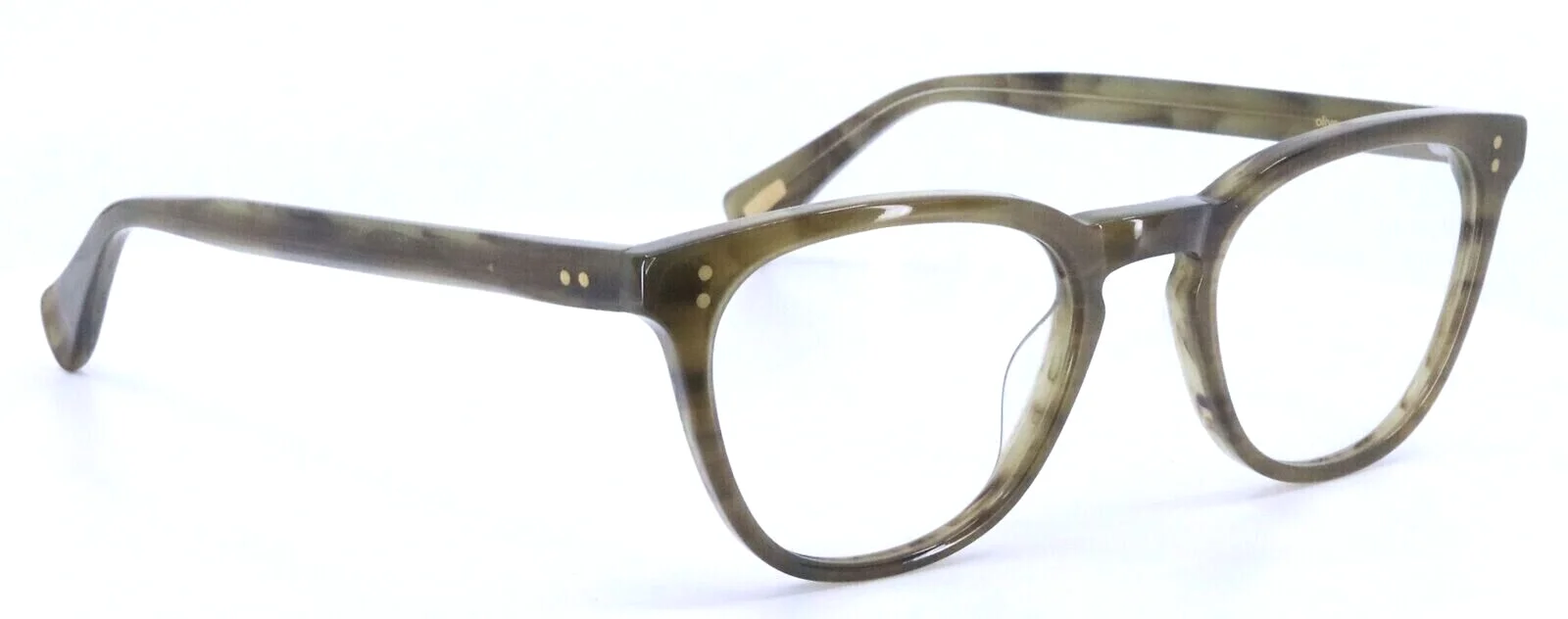 RAEN THE NARROWS E112 Olive Oval Full Rim Eyeglasses Frames 50-21-145 3