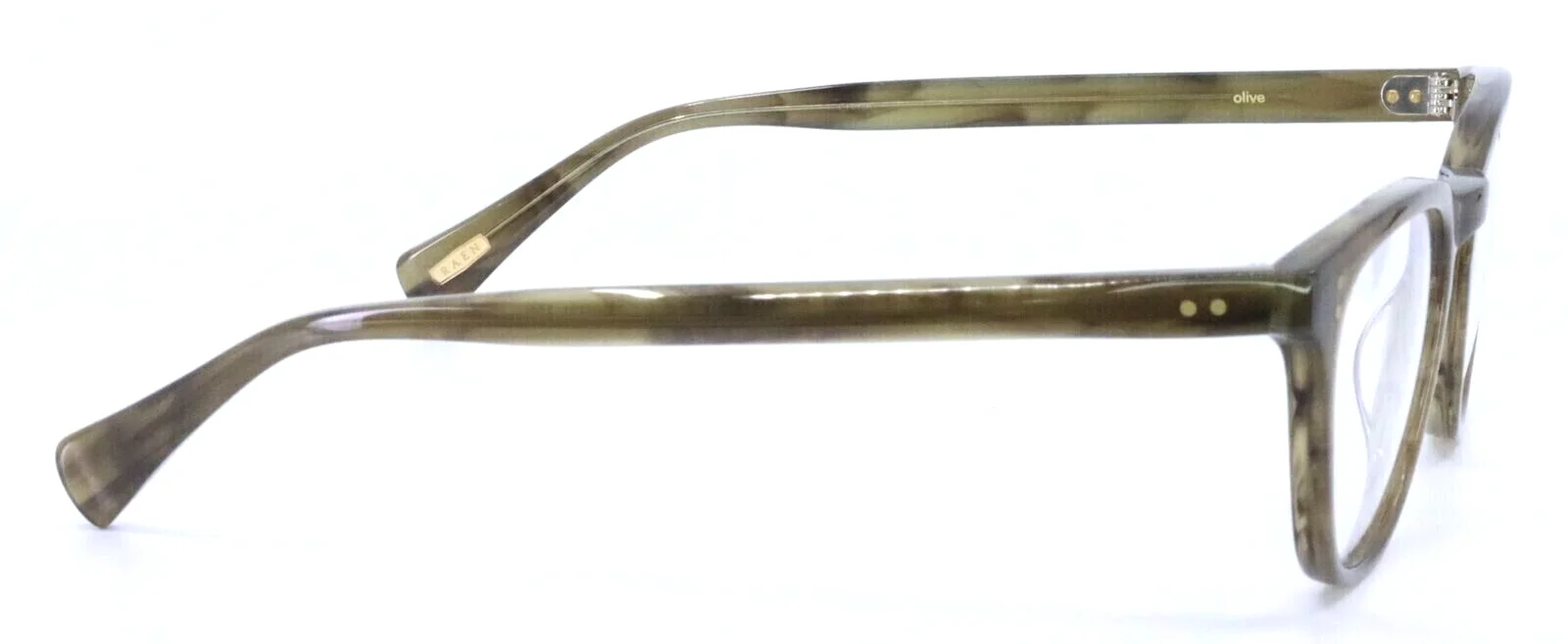 RAEN THE NARROWS E112 Olive Oval Full Rim Eyeglasses Frames 50-21-145 4