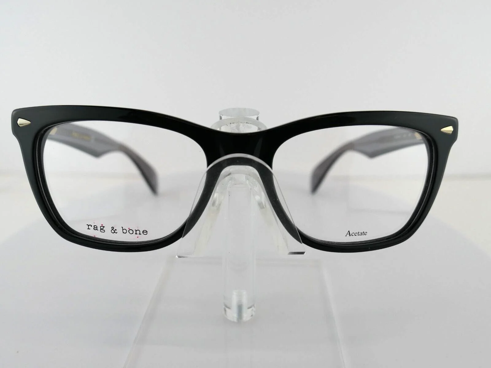 rag & bone RNB 3001 (08A) Black/Smoke 50x17 Eyeglass Frames 2