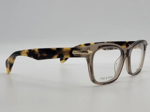 Rag & Bone RNB 3004 ACI Gray BKSPTD Butterfly Eyeglass Frames 50-16-135