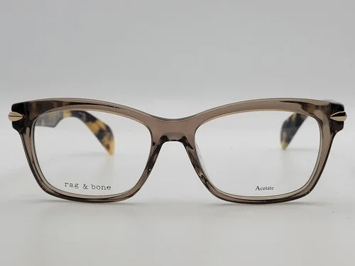 Rag & Bone RNB 3004 ACI Gray BKSPTD Butterfly Eyeglass Frames 50-16-135 2