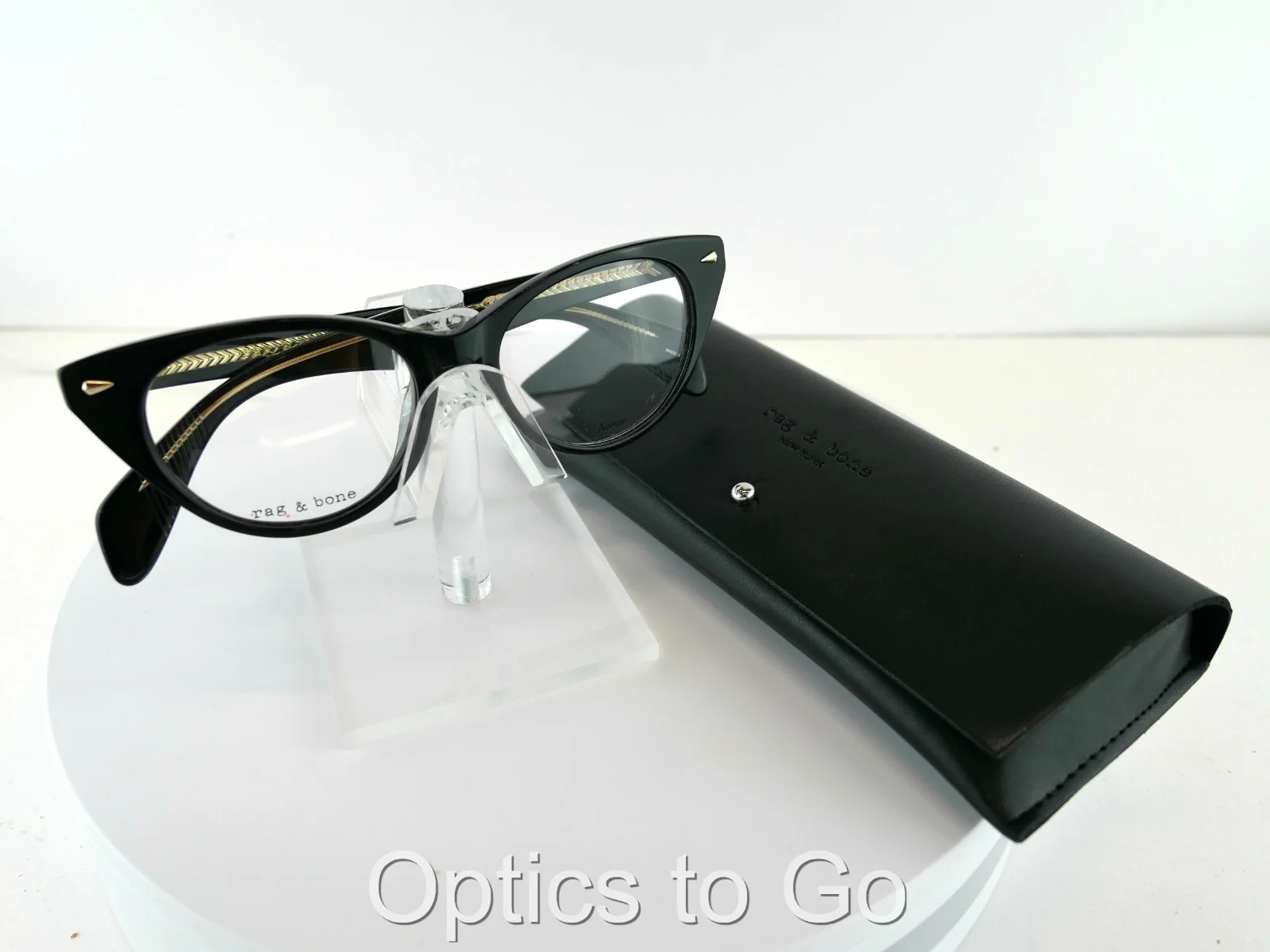 rag & bone RNB 3012 (807) Black 49-16-145 Eyeglass Frames