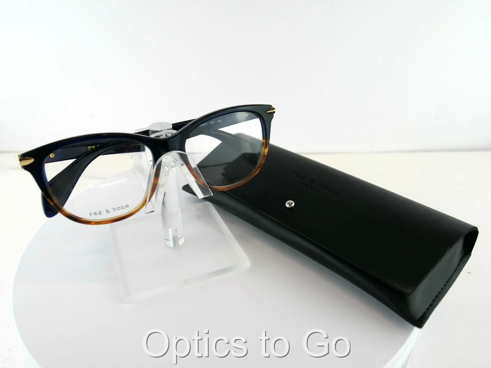 rag & bone RNB 3014 (IPR) HAVANA BLUE 51-16-140 Eyeglass Frames