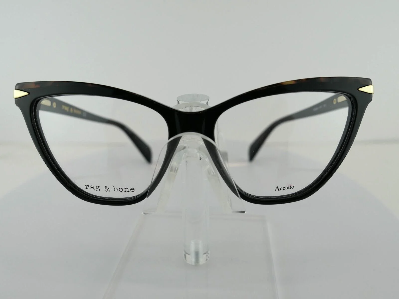 rag & bone RNB 3020 (807) Black 53-15 140 Eyeglass Frames 2