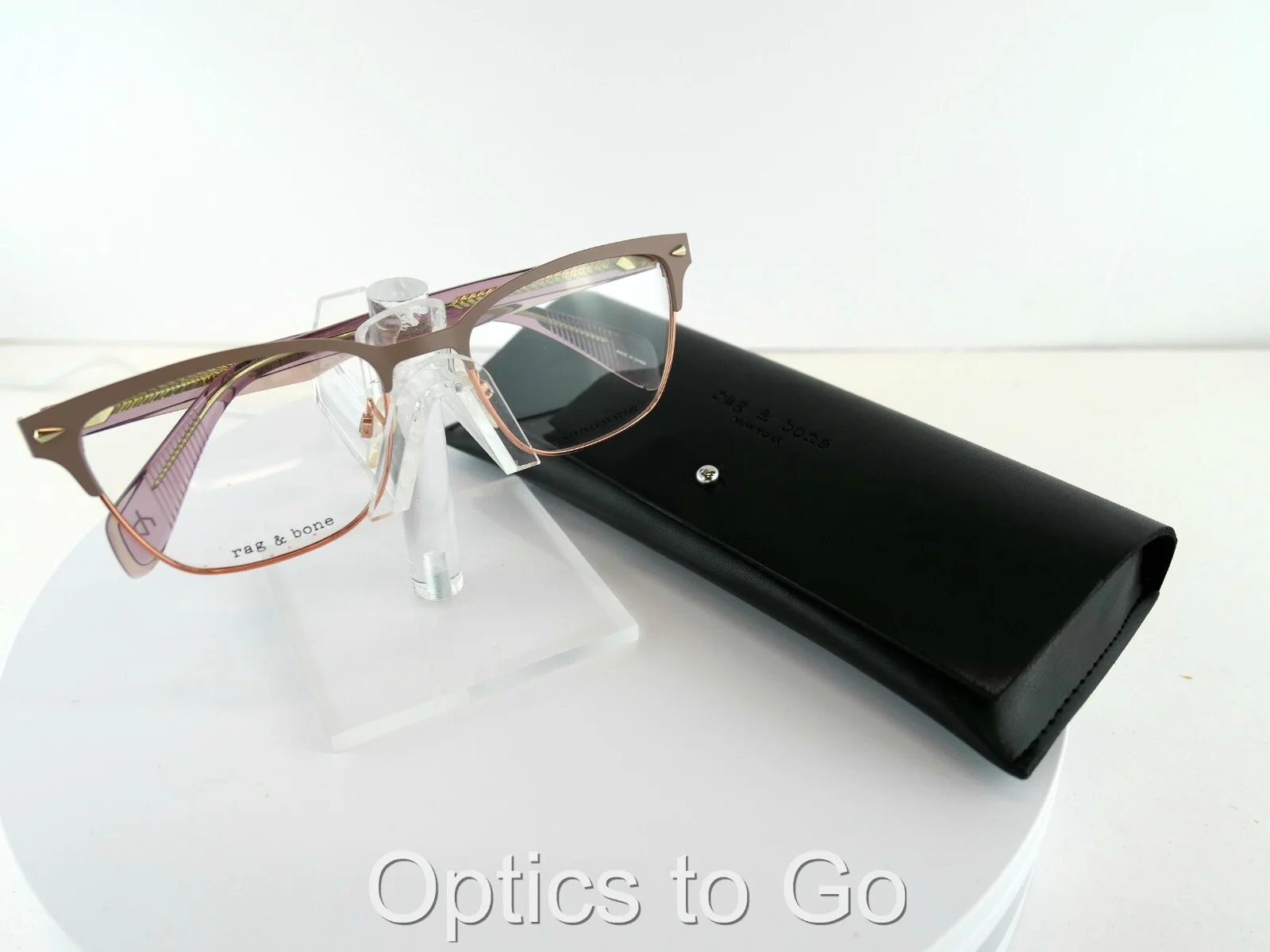 rag & bone RNB 3022 (79U) NUDE/ROSE GOLD 53-17-140 Eyeglass Frames