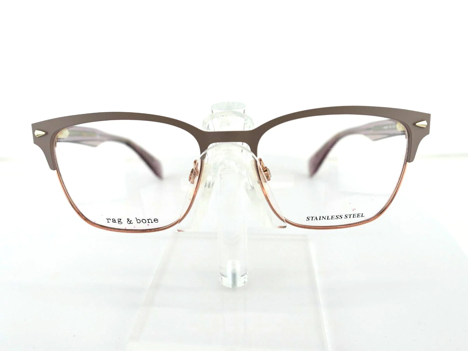 rag & bone RNB 3022 (79U) NUDE/ROSE GOLD 53-17-140 Eyeglass Frames 2