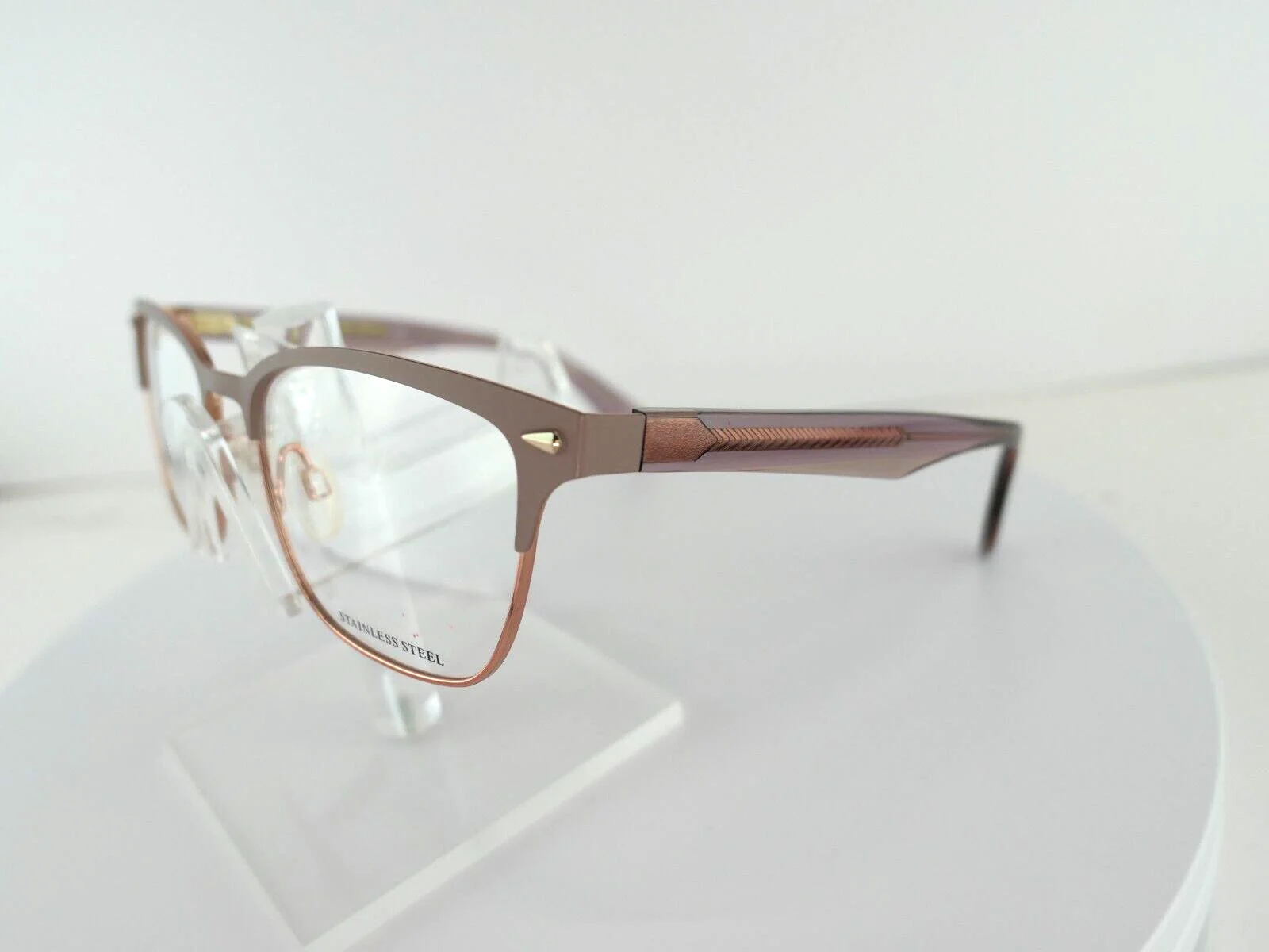 rag & bone RNB 3022 (79U) NUDE/ROSE GOLD 53-17-140 Eyeglass Frames 3