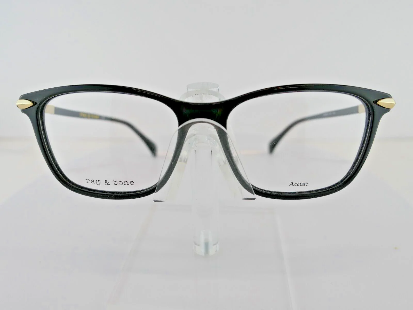 rag & bone RNB 3031 (807) BLACK 54-16-140 Eyeglass Frames 2