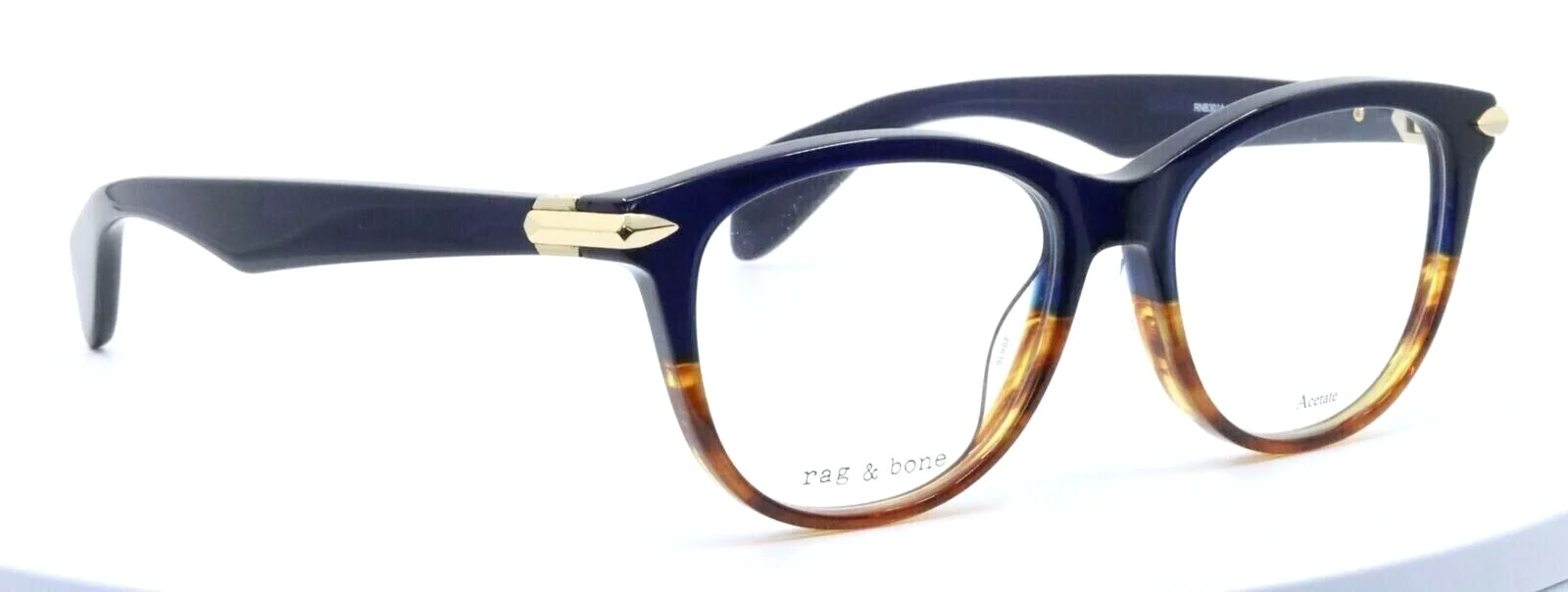 RAG & BONE RNB3014 IPR Oval Havana Blue Womens Full Rim Eyeglasses 49-16-140 3