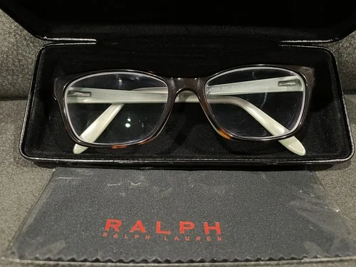Ralph Lauren Eyeglass Frames RA 7039 601 51-16-135 Tortoise & Pearl Blue