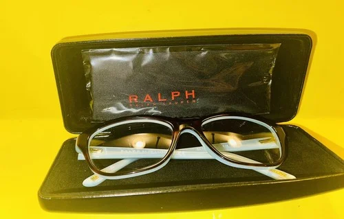 Ralph Lauren Eyeglasses Havana Aquamarine Frames And Case New